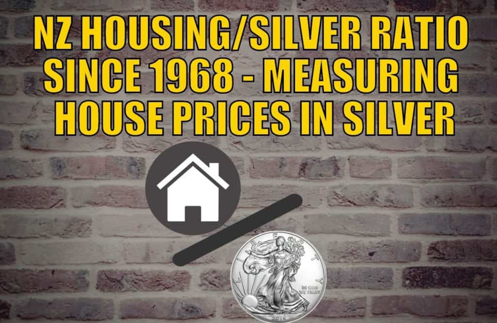 NZ Housing to Silver Ratio 1968 - Dec 2023 - Measuring NZ House Prices in Silver