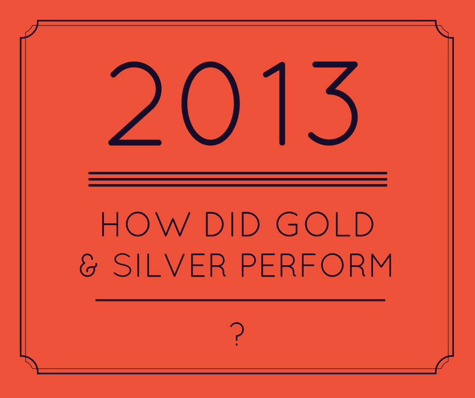 How did gold & Silver perform in 2013