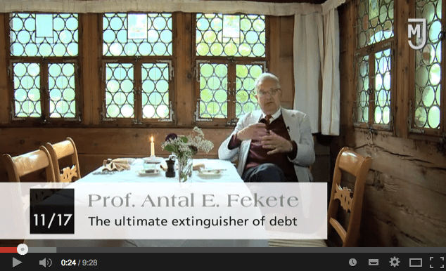 Prof. A. Fekete: The ultimate extinguisher of debt