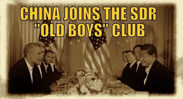 China Joins the SDR Old Boys Club