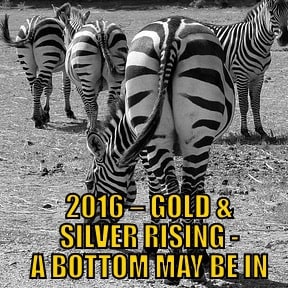 2016 – GOLD & SILVER RISING – A GOLD AND SILVER BOTTOM MAY BE IN