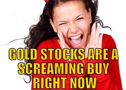 Gold Stocks Are Screaming Buy Right Now