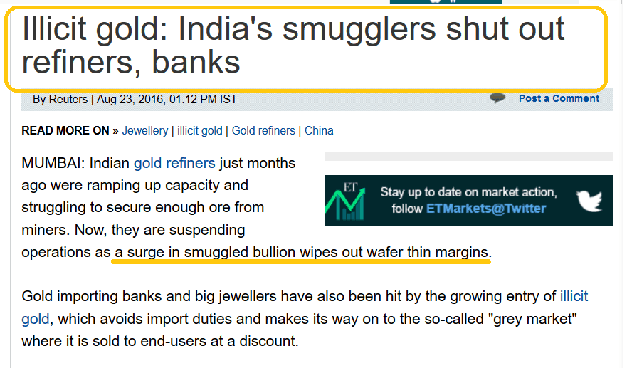 Indian gold smugglers