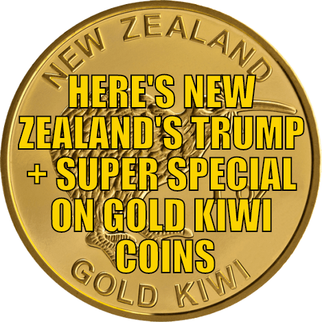 Super Special on Gold Kiwi Coins