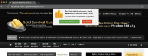 How to Allow Push Notifications on the Gold Survival Guide website
