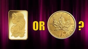 Gold bars or gold coins