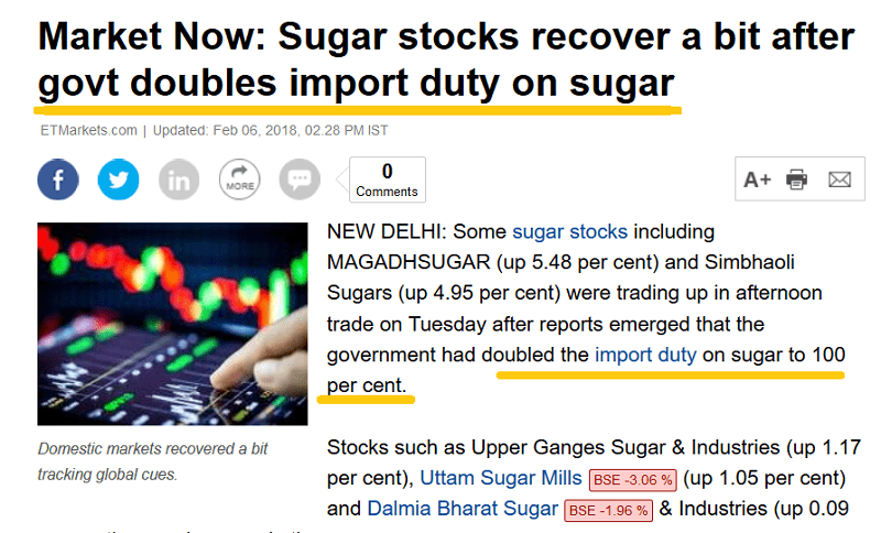 inflation coming? Sugar prices are rising