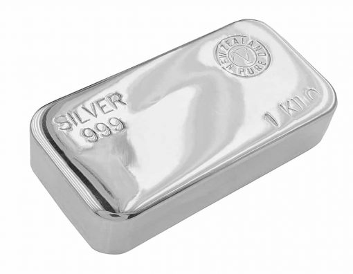1 Kg Silver Bar - Local New Zealand Refined Cast Ingot 999 Purity