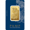 1oz Swiss PAMP Lady Fortuna Gold Minted Bar -obverse - in packaging