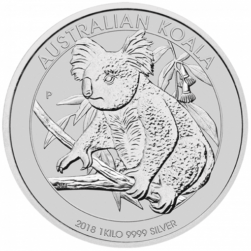 2018-Australian-Koala-Silver-Coin-Perth-Mint-1-kg-Front