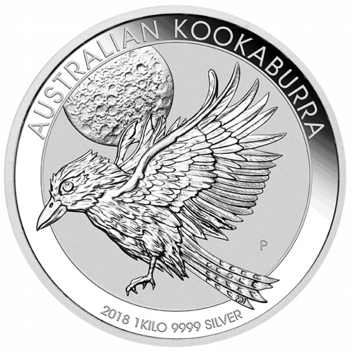 2018 Australian Kookaburra Silver Coin 1kg Perth Mint - Front View