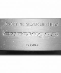 Engelhard 100 oz silver bar - struck