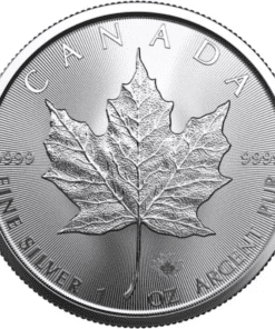 2022 Royal Canadian Mint Silver Maple Leaf Coin - Reverse