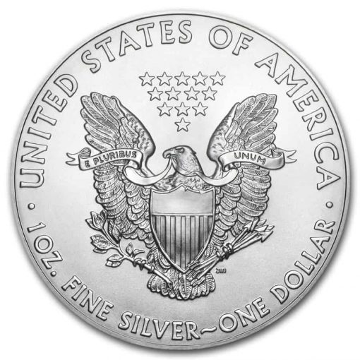 American Silver Eagle 1 oz silver coin_reverse side