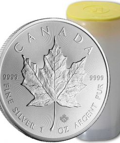 Tube of 2019 RCM silver maple leaf 1 oz coins