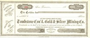 paper gold: Gold mining stock certificate