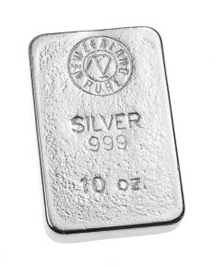 10 oz silver bar local New Zealand Refined silver cast ingot