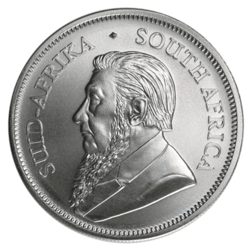 obverse face 2020 1 oz South African Silver Krugerrand Coin