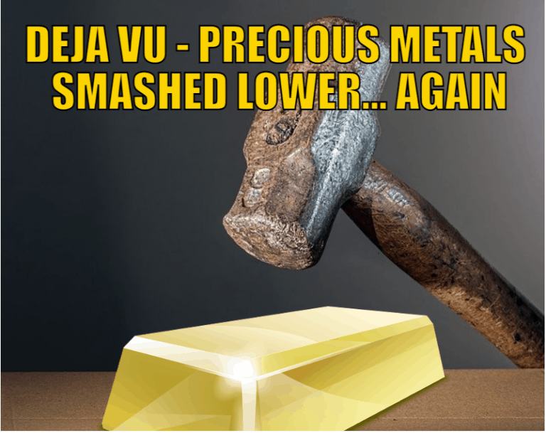 Deja vu - precious metals smashed lower... Again