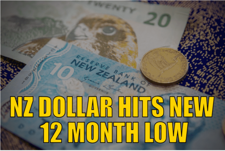 NZ Dollar Hits New 12 Month Low