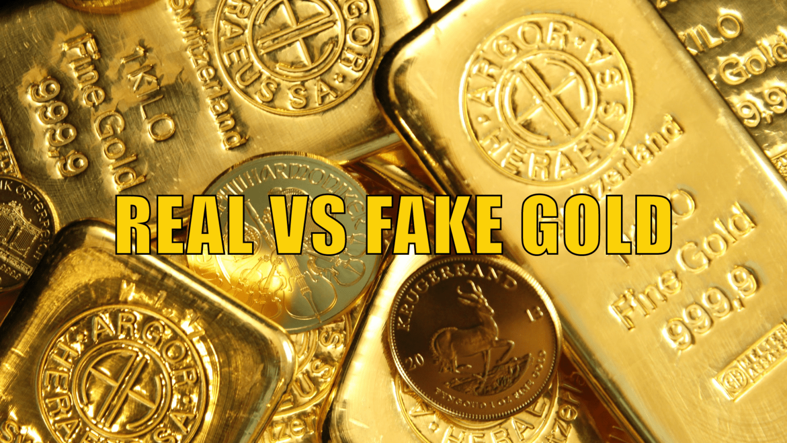 Real Gold vs Fake Gold How To Tell if Gold is Real Gold Survival Guide