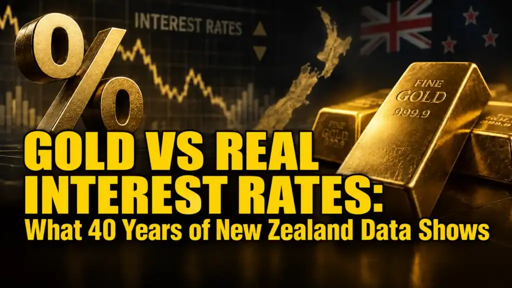 Gold vs real interest rates in New Zealand – 40 years of data