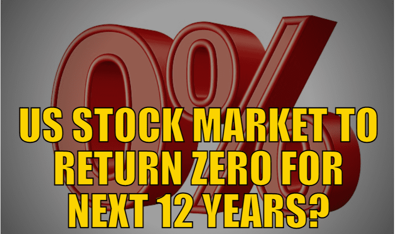 US Stock Market to Return Zero for Next 12 Years?