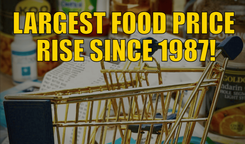 Largest Food Price Rise since 1987!
