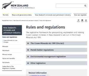 New Zealand Petroleum & Minerals