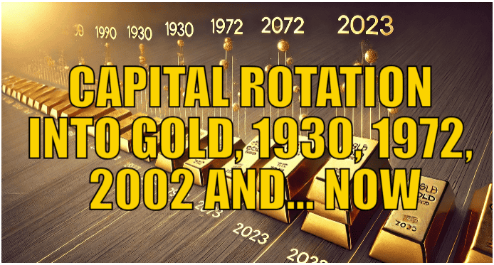 Capital Rotation Into Gold, 1930, 1972, 2002 and… Now