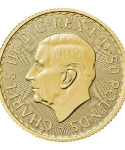 1/2 oz Gold Britannia Coin – King Charles III Obverse