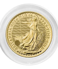 Royal Mint Britannia Coin 2024 – 999.9 Fine Gold Reverse Packaged