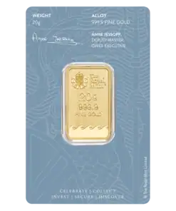 20g Britannia Gold Minted Bar – The Royal Mint – Assay Packaging