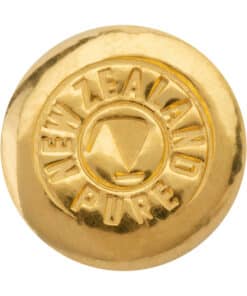NZ Pure 1/2 ounce gold bar – 999.9 fine gold with rustic finish
