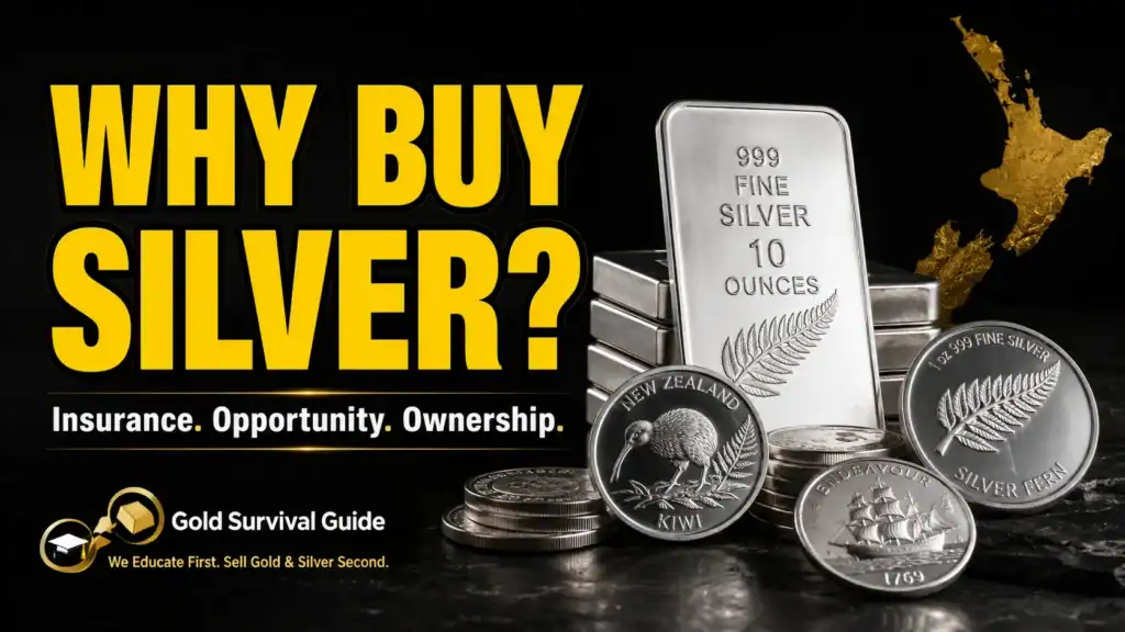 Why buy silver in New Zealand – physical silver bars and coins