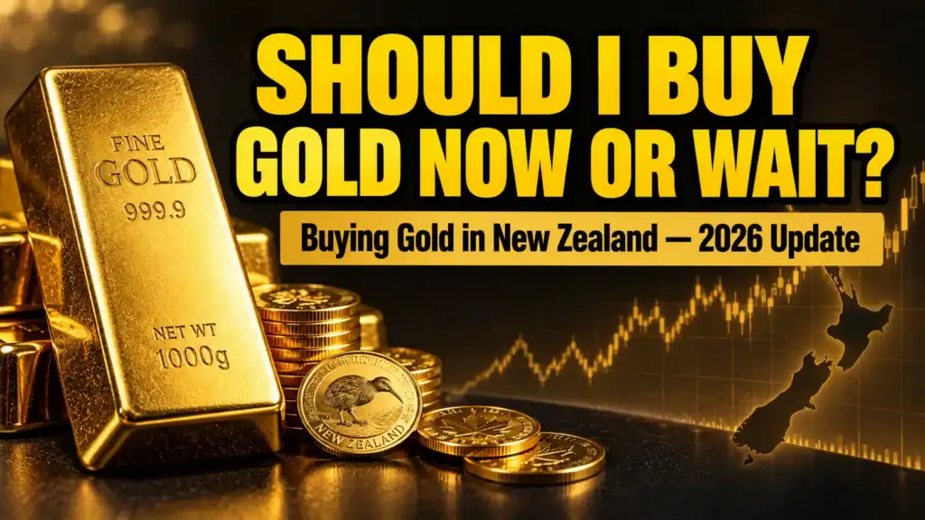 Should I buy gold now or wait? Gold bullion and New Zealand gold price chart, 2026 update.