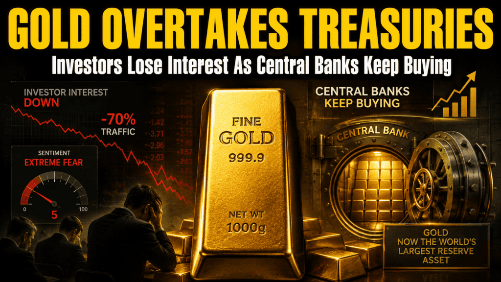 Gold Overtakes Treasuries While Silver Sentiment Hits Extreme Fear
