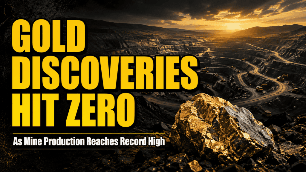 Gold Discoveries Hit Zero as Mine Production Reaches Record High
