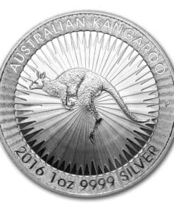 Alternative view of 1 oz Perth Mint Silver Kangaroo Coin – Backdated