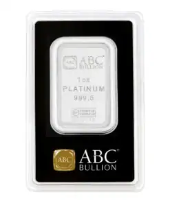 1 oz ABC Platinum Minted Bar