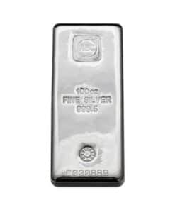 100oz ABC Bullion Silver Cast Bar