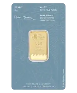 Alternative view of 10g Britannia Gold Minted Bar 999.9