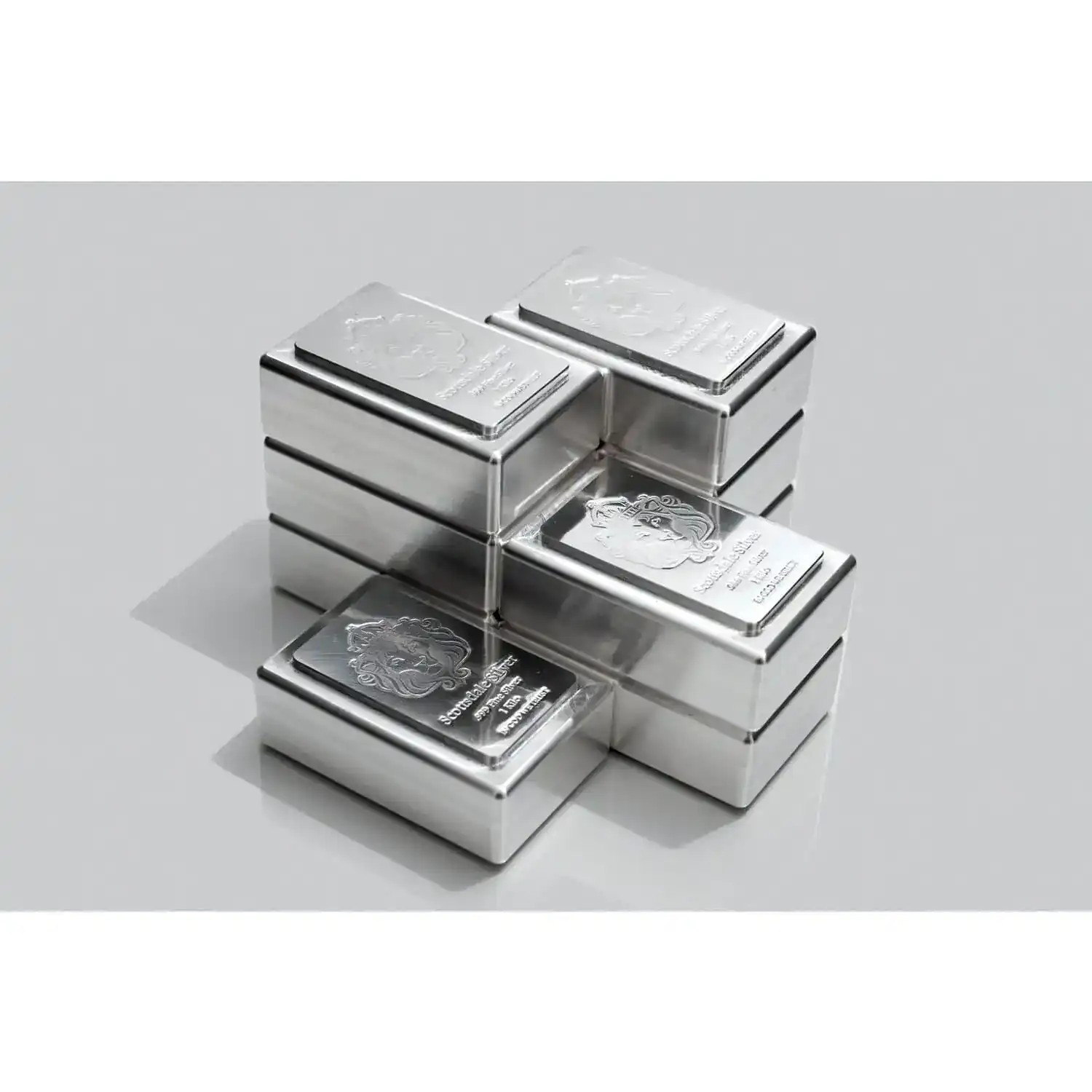 1 kg Scottsdale Mint Silver Stacker Bar - Image 4