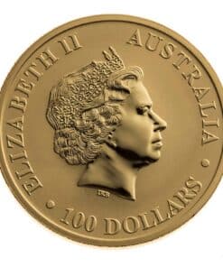 Alternative view of 1 oz Perth Mint Gold Kangaroo Coin – Backdated