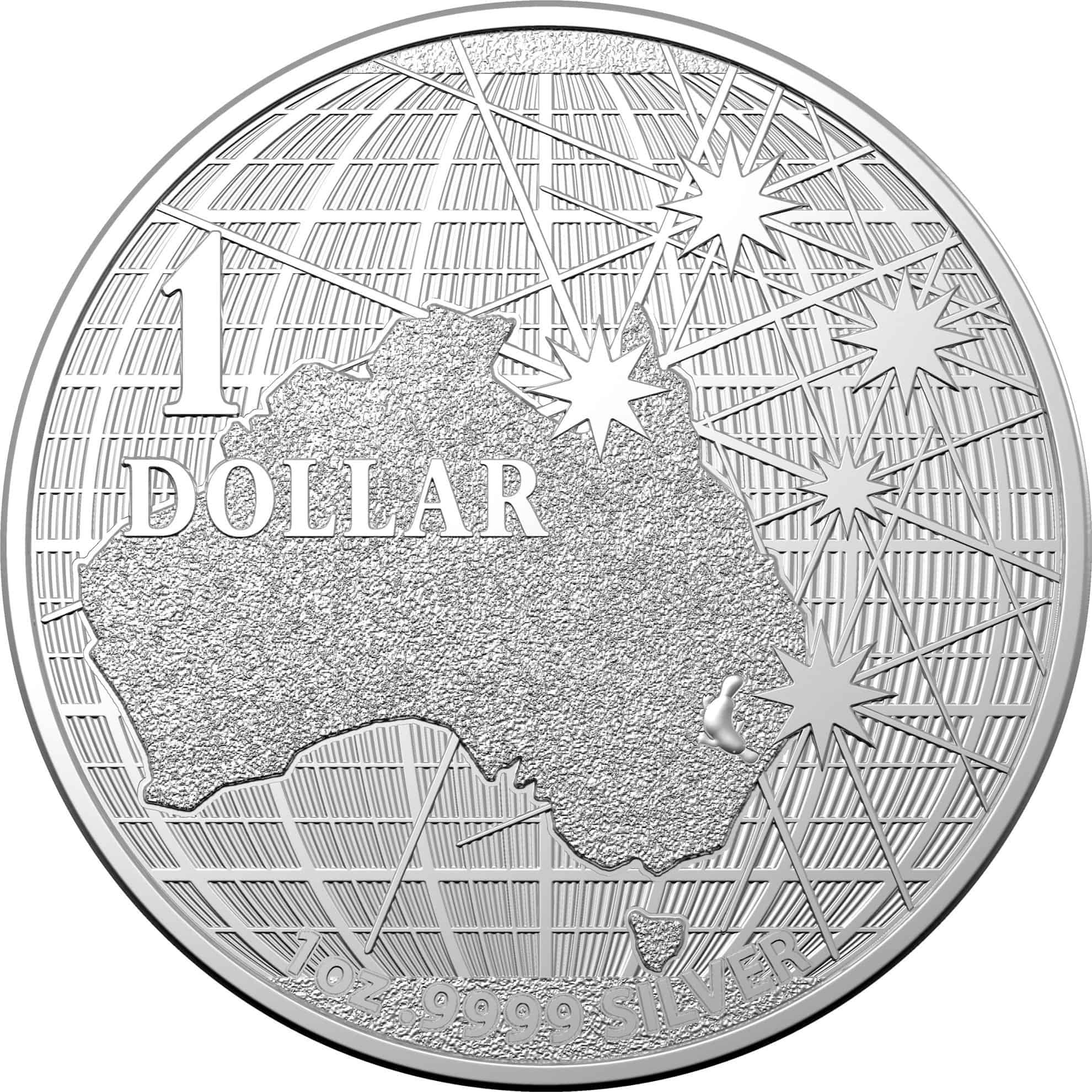 1oz Royal Australian Mint Beneath the Southern Skies (2021 Platypus) Silver Coin