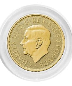 Alternative view of 1/2 oz Royal Mint Britannia Gold Coin 999.9 King Charles III Effigy