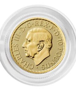 Alternative view of 1/4 oz Royal Mint Britannia Gold Coin 999.9 King Charles III Effigy