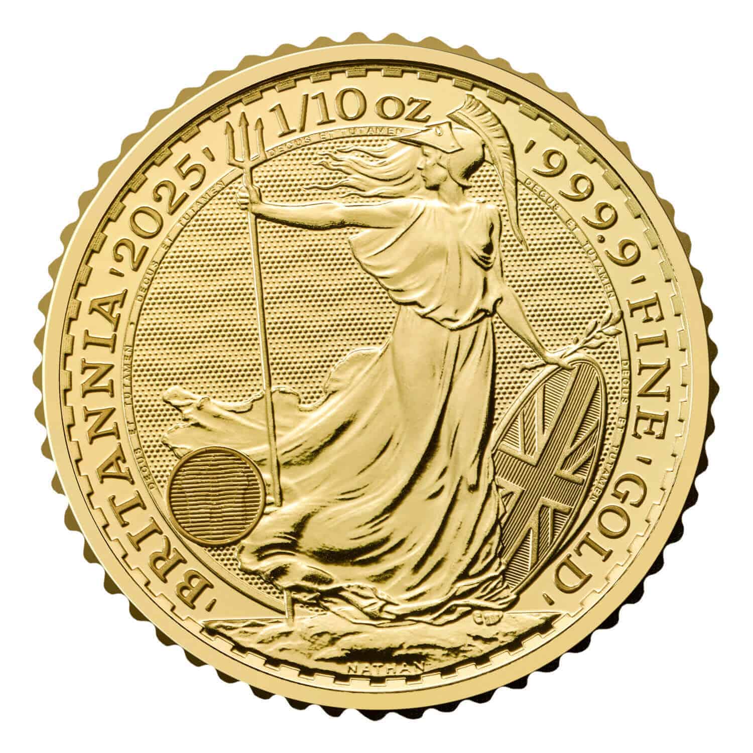 1/10 oz Royal Mint Britannia Gold Coin 999.9 King Charles III Effigy