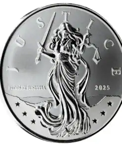 1 oz Niue Lady Justice Silver Coin – 2025 or 2026 - Image 3