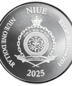 1 oz Niue Lady Justice Silver Coin – 2025 or 2026 - Image 4